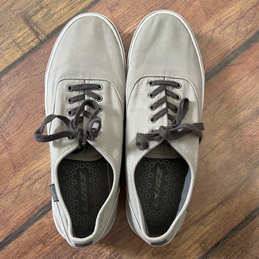 Lugz Men's Gray Canvas Sneakers
